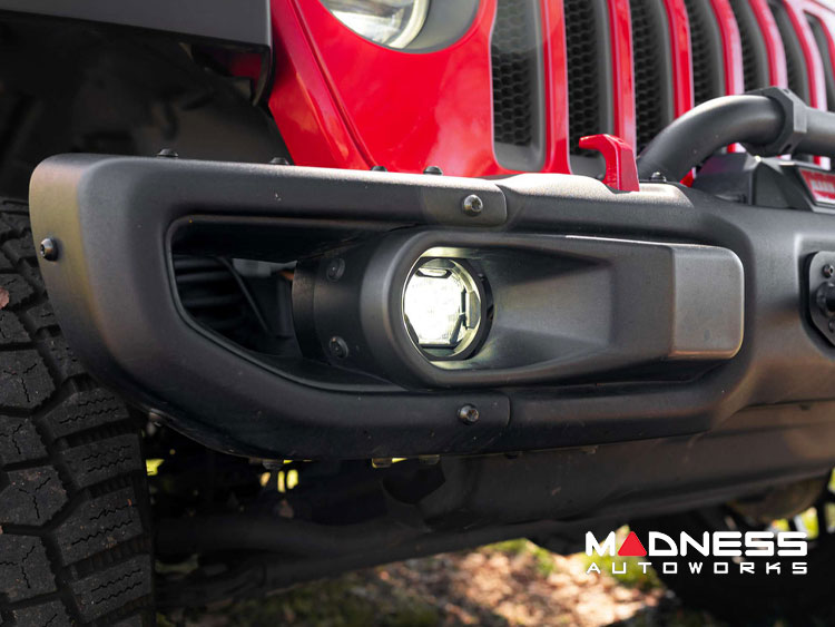 Jeep Wrangler JL LED Fog Light Kit - 4Banger Series - Morimoto - NCS/Wide/White